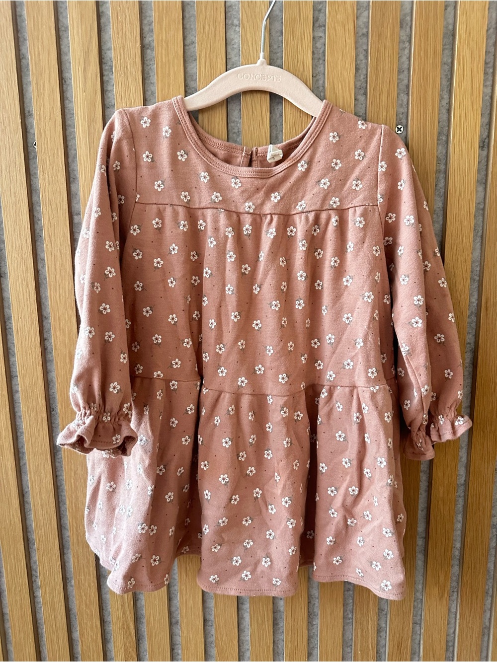 Quincy Mae Girls Long Sleeve Dress with matching bloomers